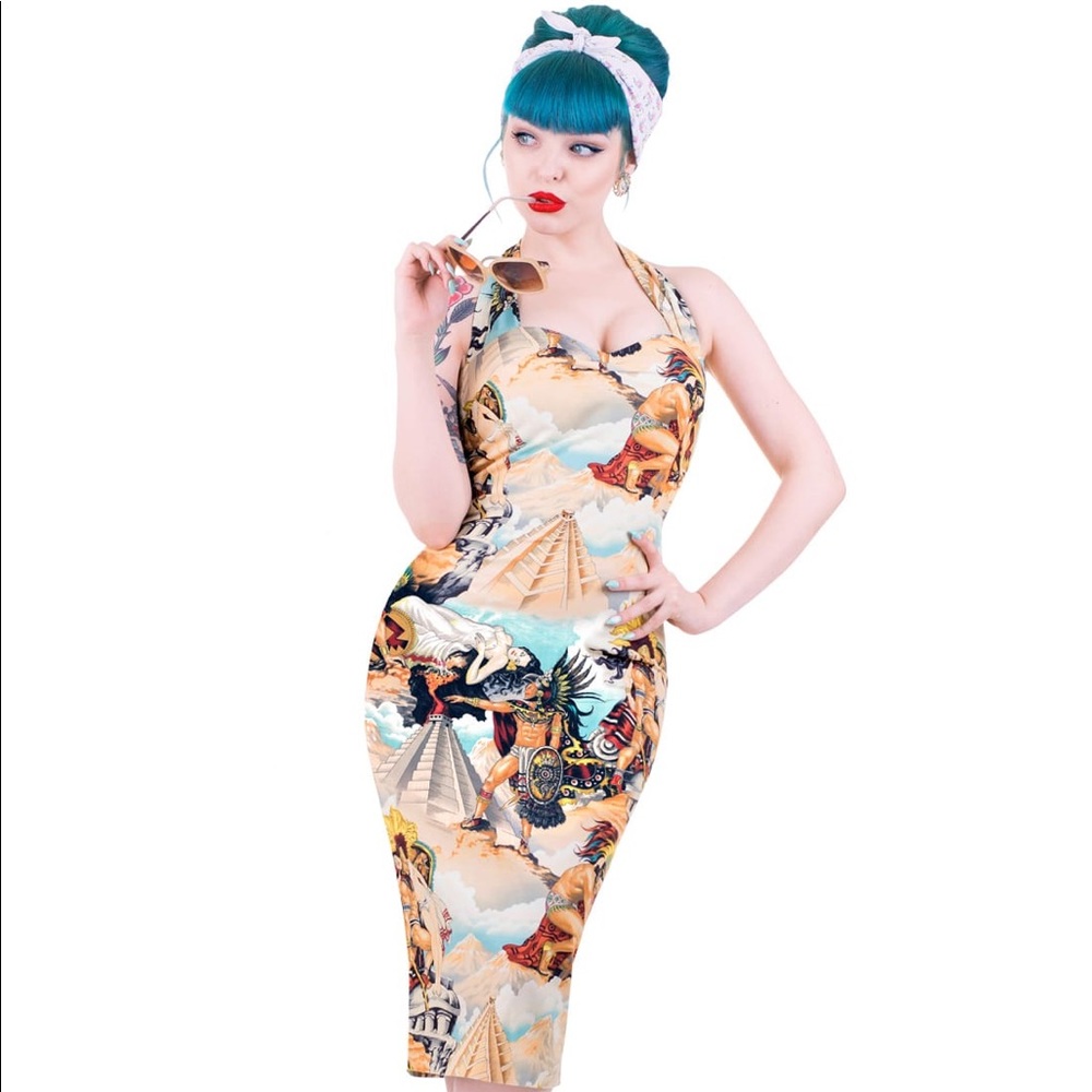 British Retro Popo & Itza dress size S